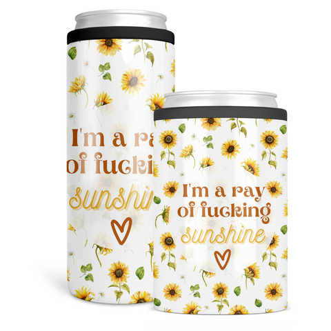 Ray of Fucking Sunshine Can Cooler