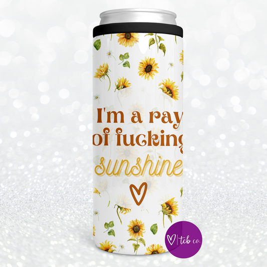 Ray of Fucking Sunshine Can Cooler