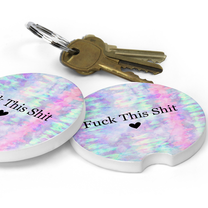 Fuck This Shit Car Coaster Set (Set of 2)