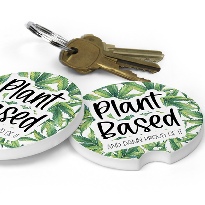 Plant Based Cannabis Car Coaster Set (Set of 2)