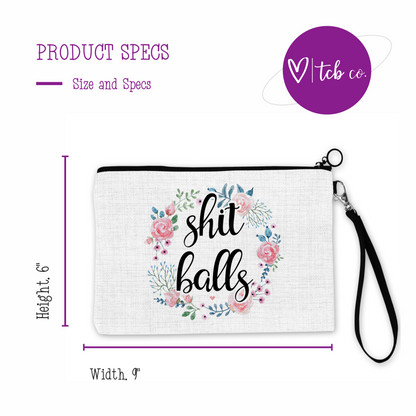 Shit Balls Cosmetic Bag