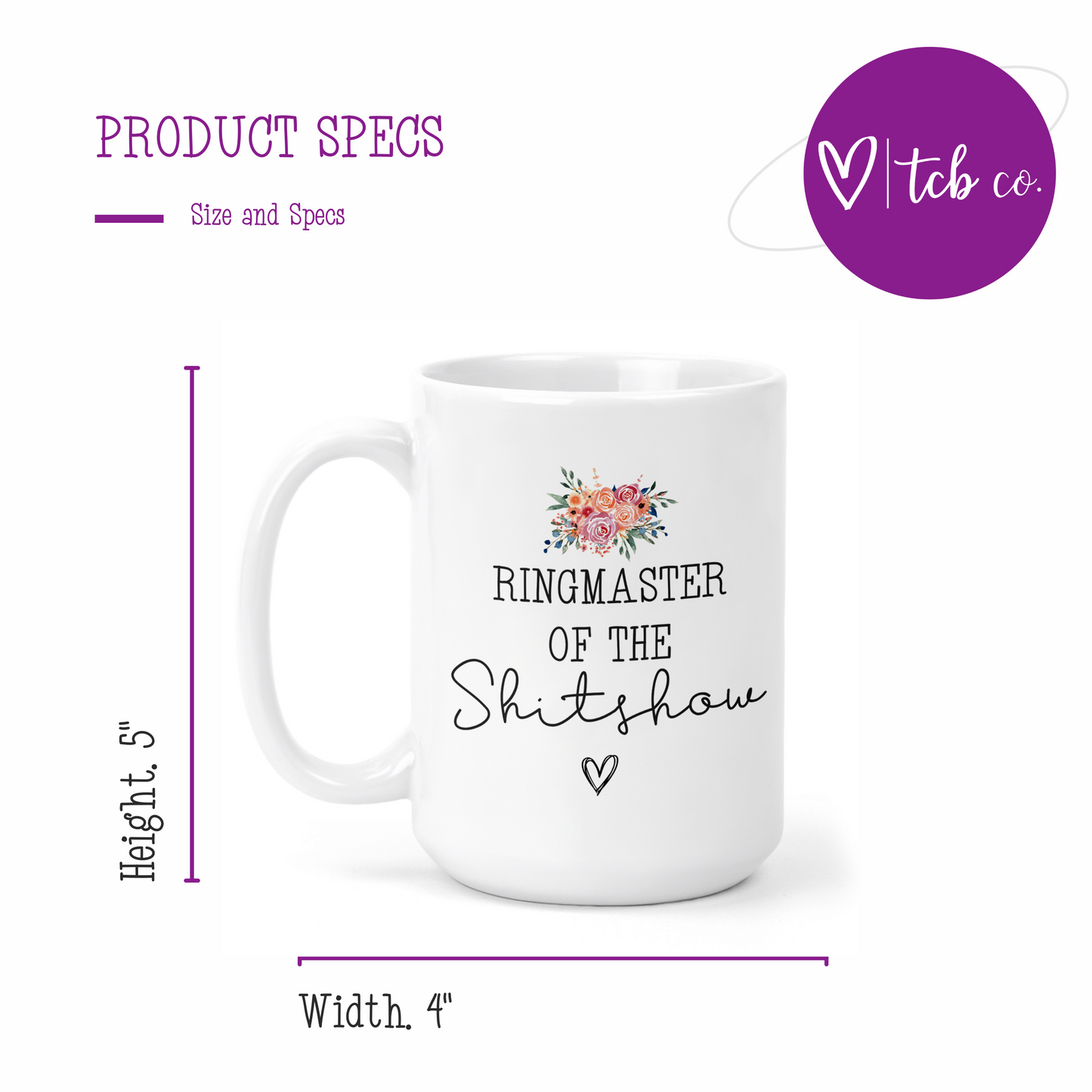 Ringmaster Of The Shitshow 15 Oz Ceramic Mug