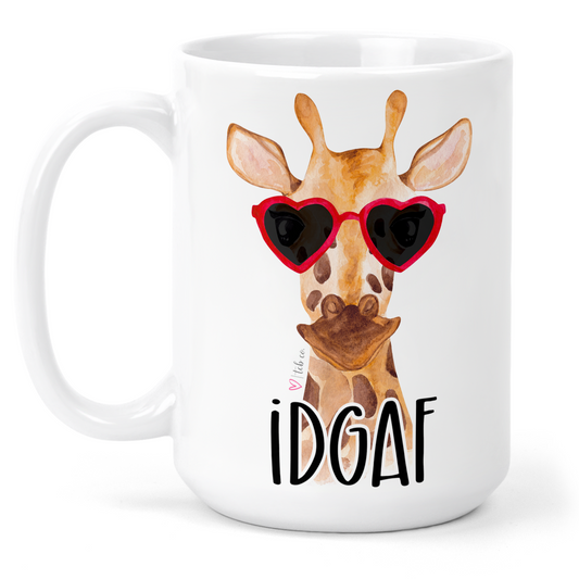 IDGAF 15 Oz Ceramic Mug