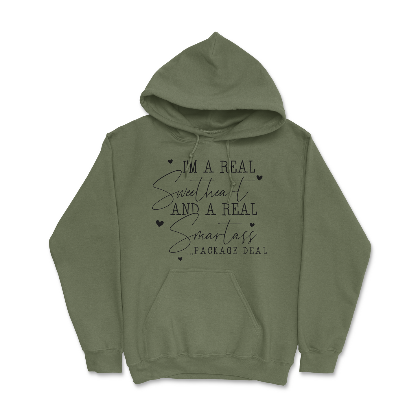 I'm A Real Sweetheart and Smartass Package Deal Hoodie