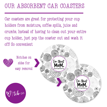 I'm That Mom Car Coaster Set (Set of 2)