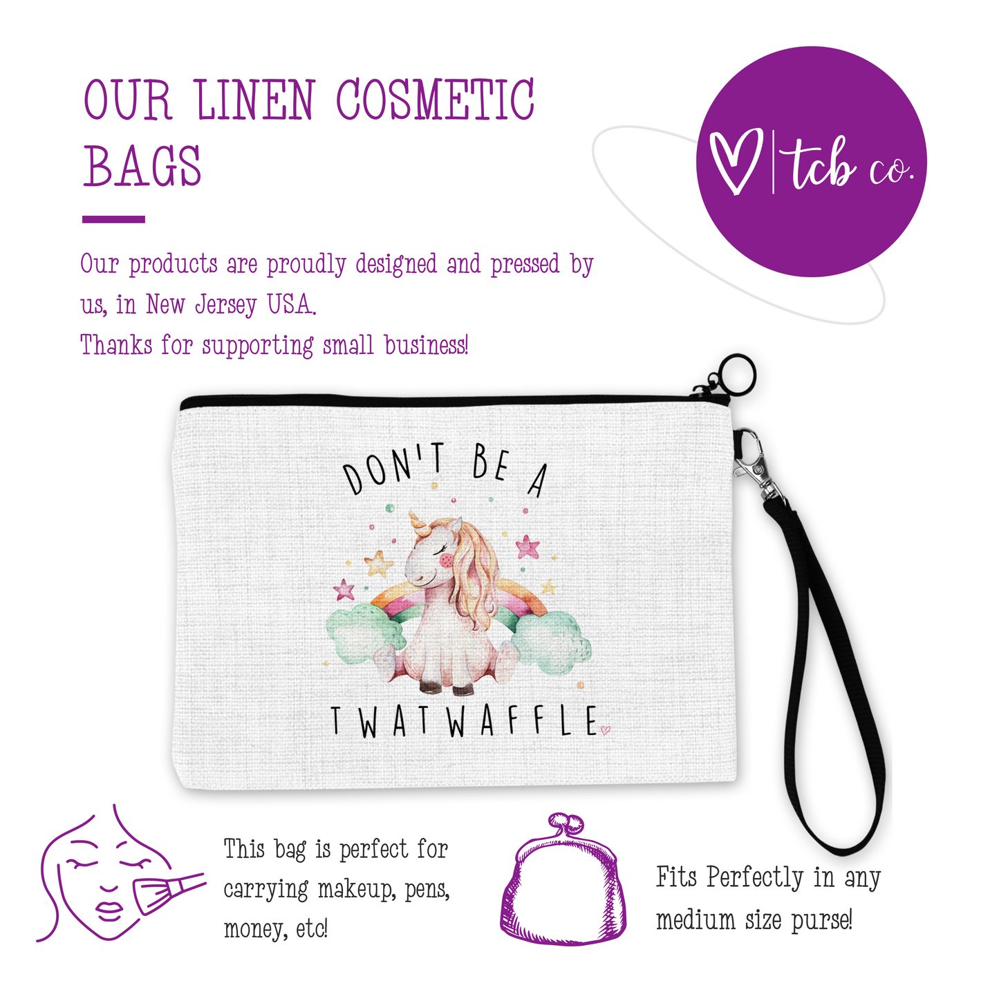 Don't Be A Twatwaffle Cosmetic Bag