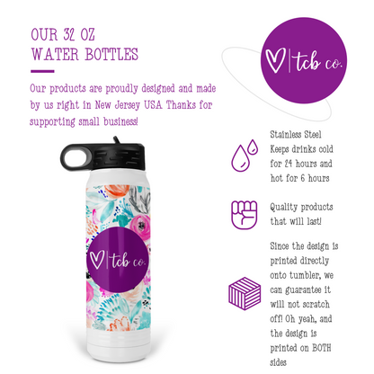 TCB Co 32 Oz Water Bottle