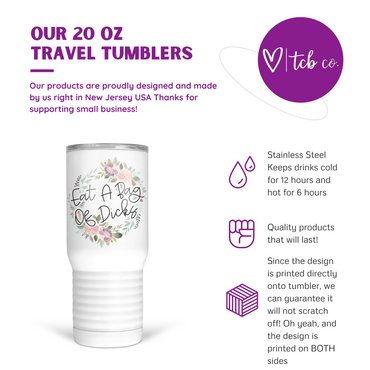 Eat A Bag Of Dicks 20 Oz Travel Tumbler