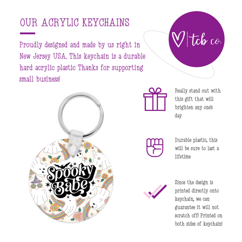 Spooky Babe Keychain