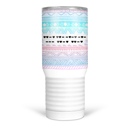 Morse Code Fuck Off 20 Oz Travel Tumbler