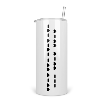 Fuck Off Morse Code Skinny Tumbler