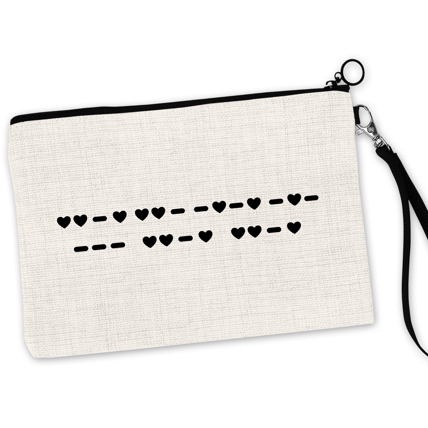 Morse Code Fuck Off Cosmetic Bag