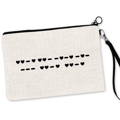 Morse Code Fuck Off Cosmetic Bag