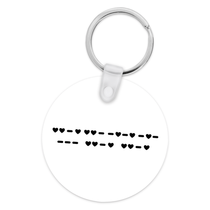 Fuck Off Morse Code Keychain