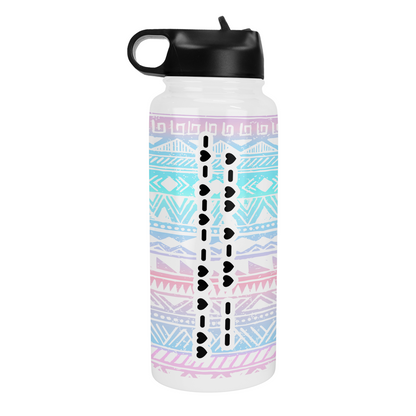 Fuck Off Morse Code Geometric 32 Oz Waterbottle