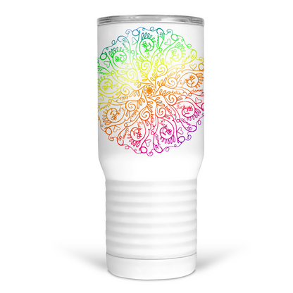 Sweary Mandala 20 Oz Travel Tumbler