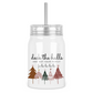 Deck The Halls and Not Your Family Mason Jar With Lid
