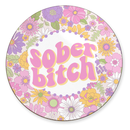 Sober Bitch Mousepad & Coaster Set