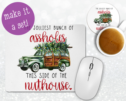 Jolliest Bunch Of Assholes Mousepad & Coaster Set