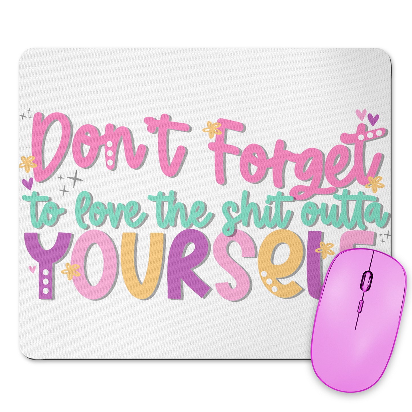 Love Yourself Mousepad & Coaster Set