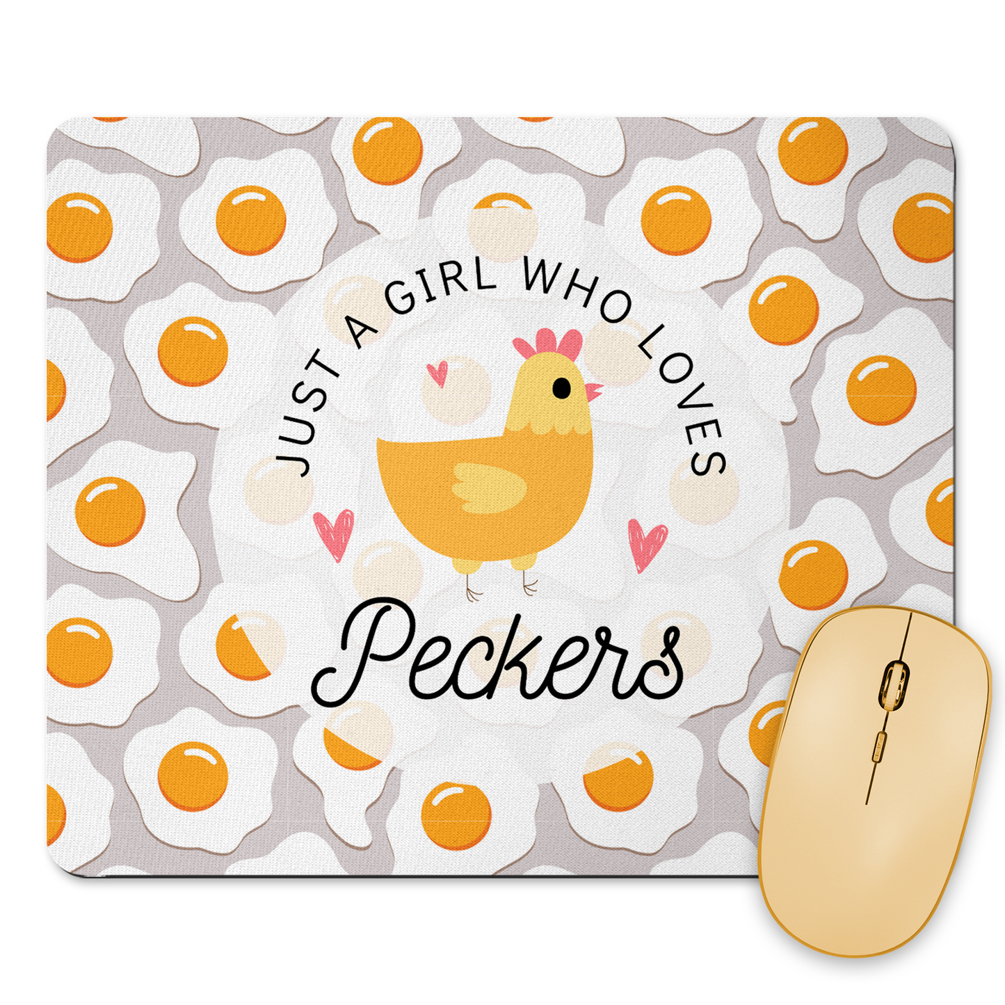Just A Girl Who Loves Peckers Mousepad & Coaster Set