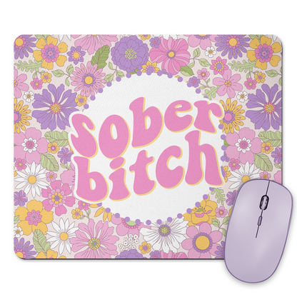 Sober Bitch Mousepad & Coaster Set