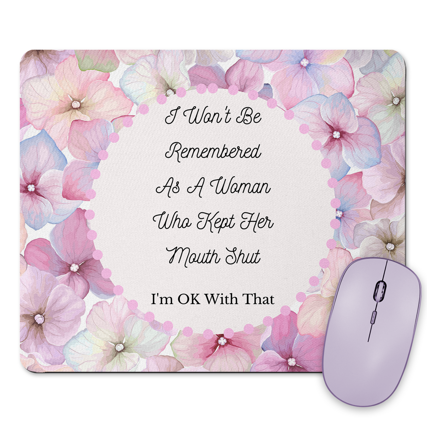 Woman Who Didn't Keep Her Mouth Shut Mousepad & Coaster Set