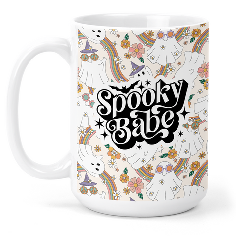 Spooky Babe 15 Oz Ceramic Mug