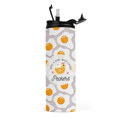 Just A Girl Who Loves Peckers Travel Tumbler