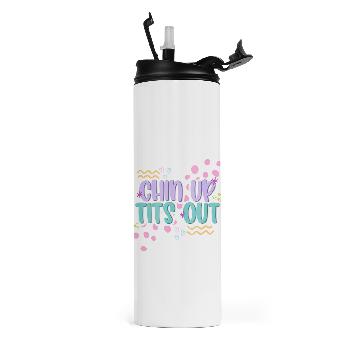 Chin Up Tits Out Travel Tumbler