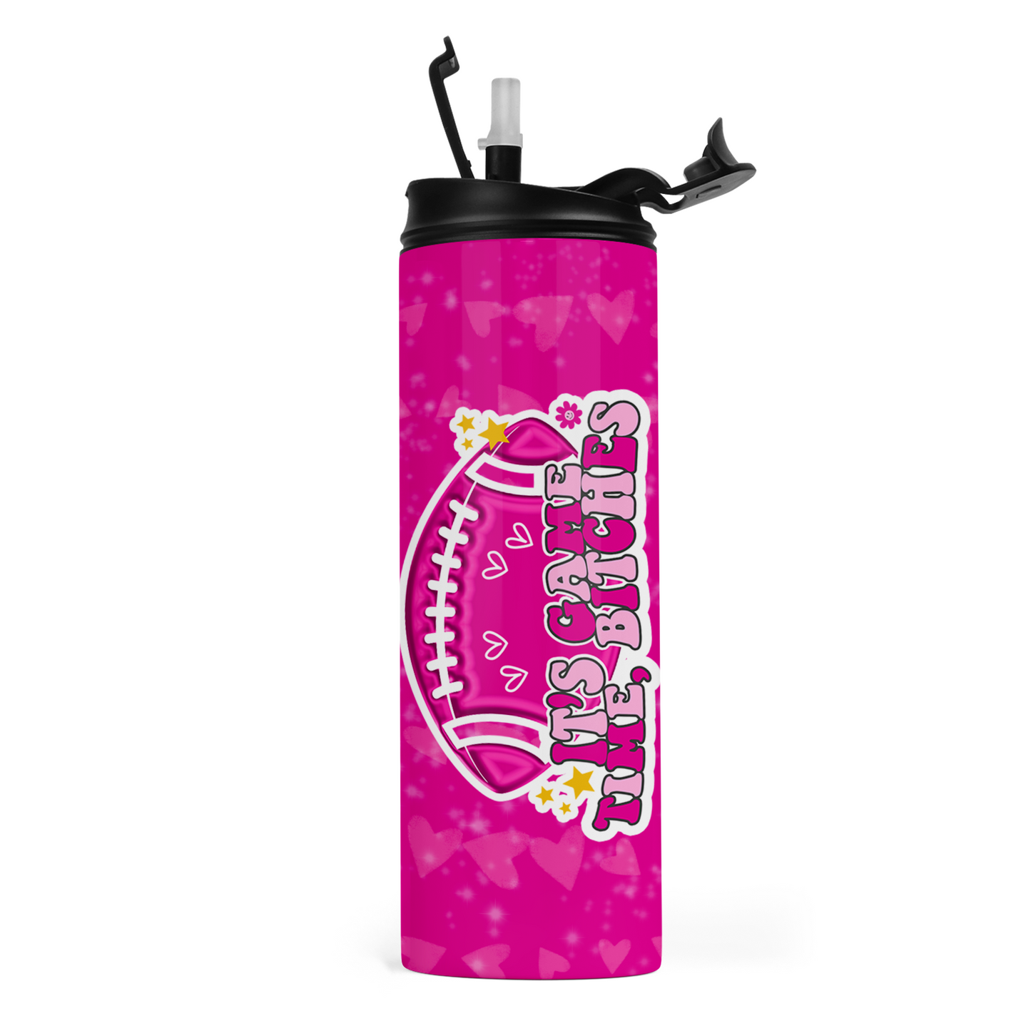 It's Game Time, Bitches Travel Tumbler