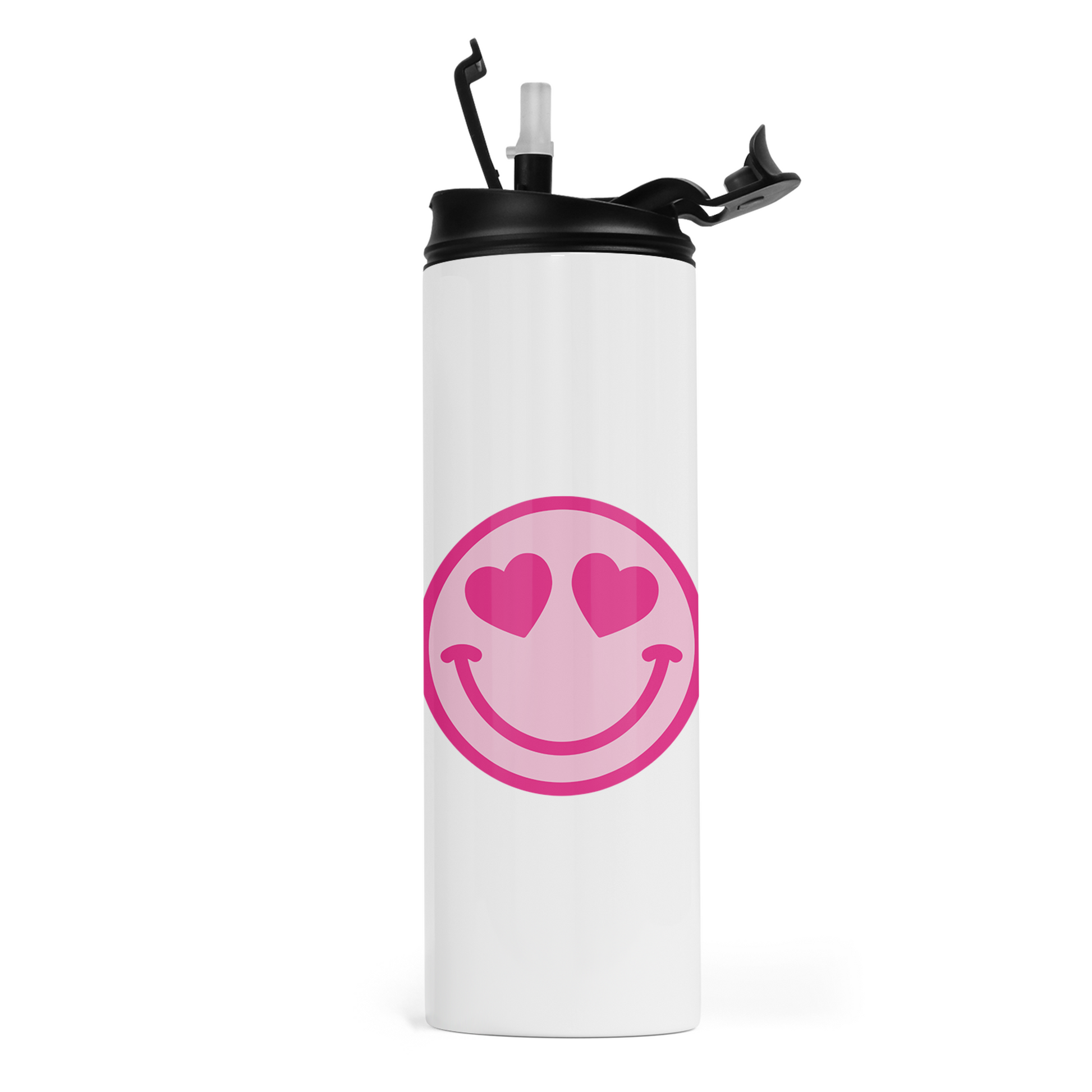 emoji smile stainless steel water bottle