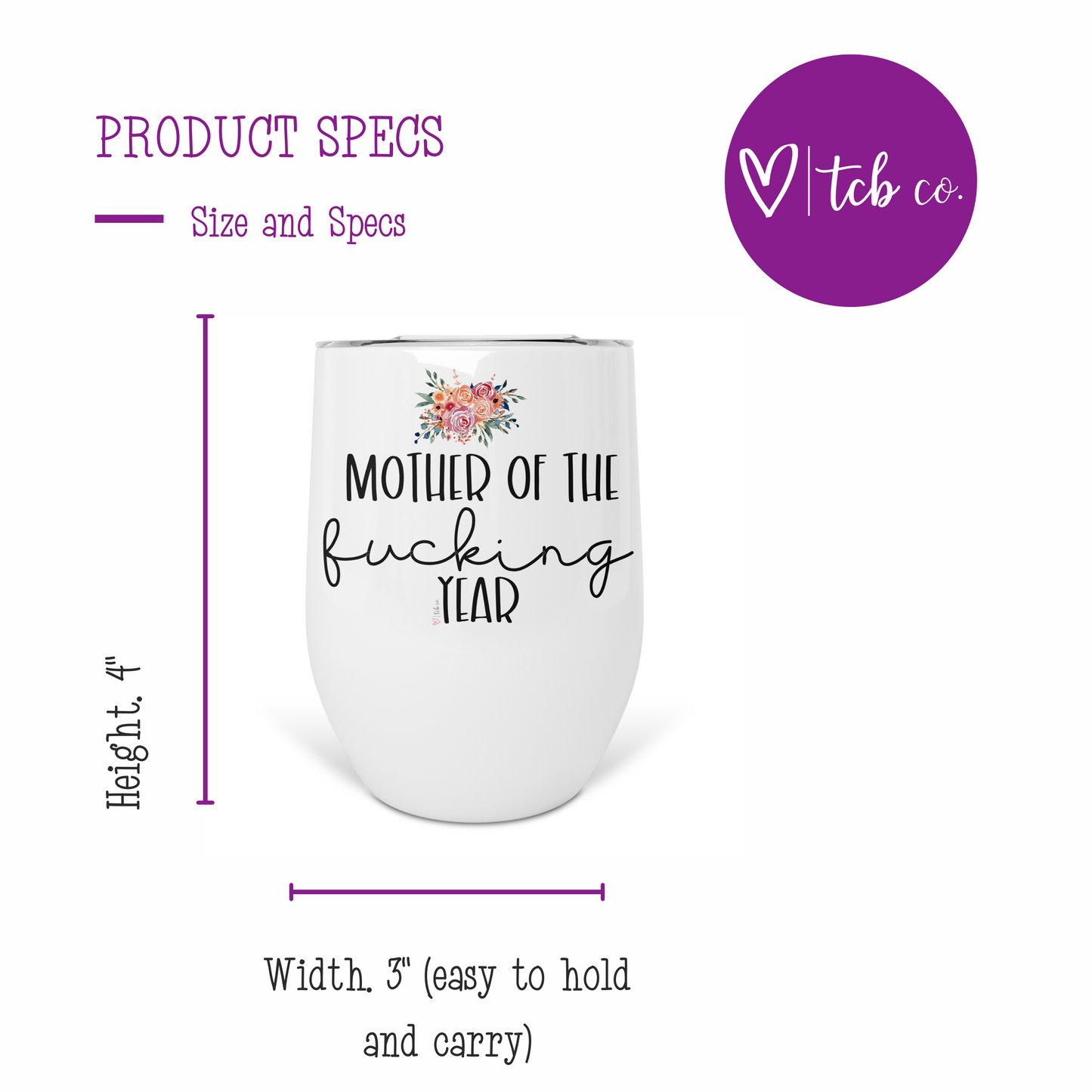 Mother Of The Year Wine Tumbler