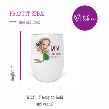 RBF Mermaid Wine Tumbler