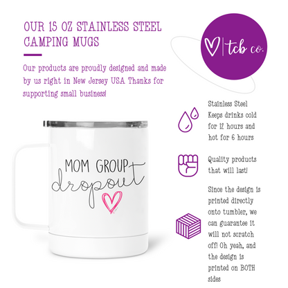 Mom Group Dropout Mug With Lid