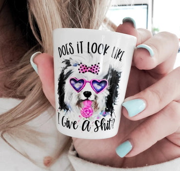 Does It Look Like I Give A Shit Shot Glass