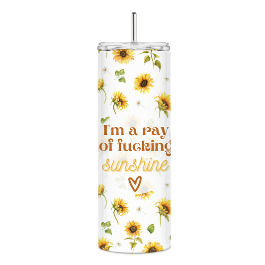 Ray Of Fucking Sunshine Skinny Tumbler