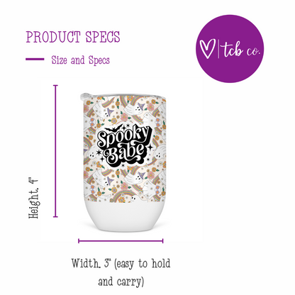 Spooky Babe Wine Tumbler