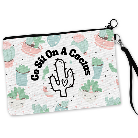 Go Sit On A Cactus Cosmetic Bag