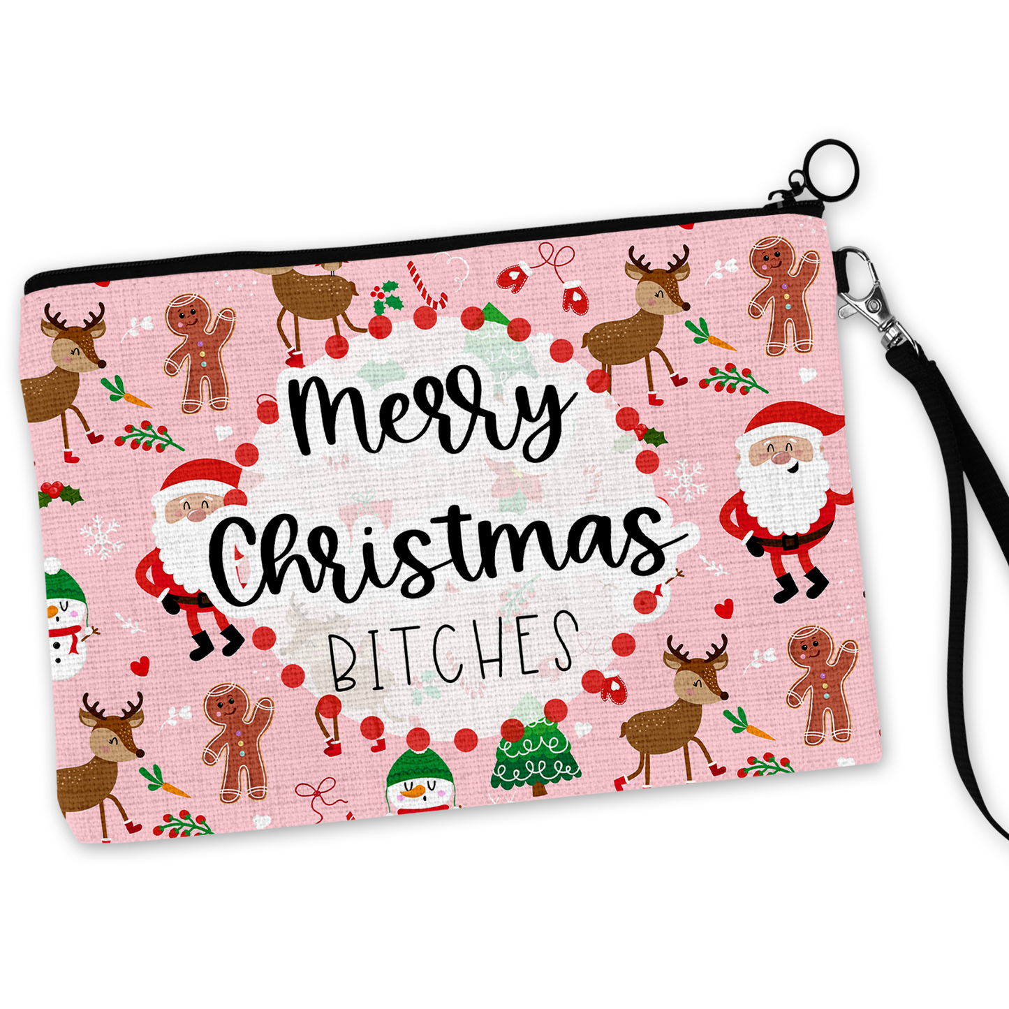 Merry Christmas Bitches Cosmetic Bag