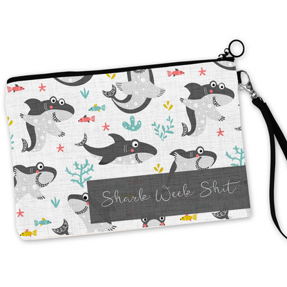 Shark Week Shit Cosmetic Bag