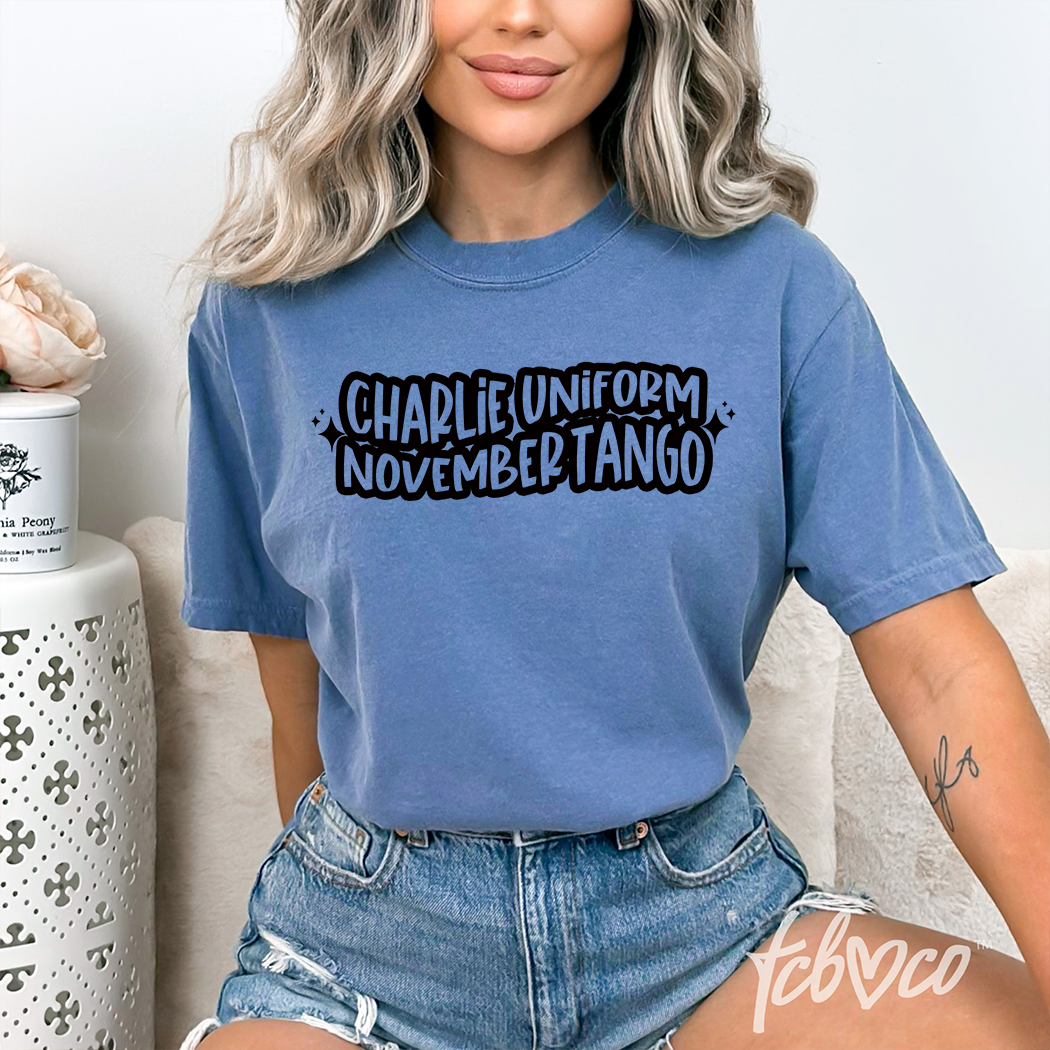 Charlie Uniform November Tango Tshirt