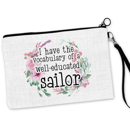 I Have The Vocabulary Of A Well-Educated Sailor Cosmetic Bag